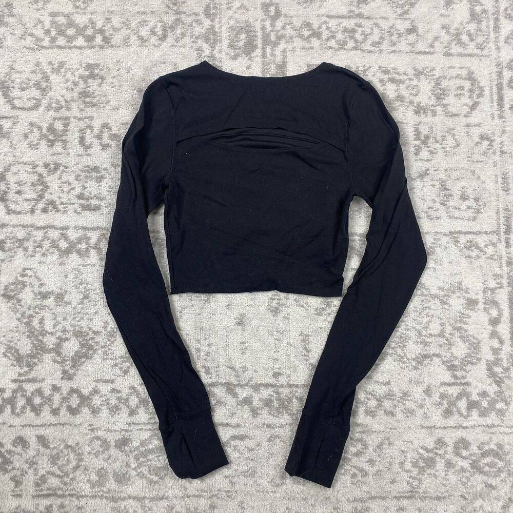 Aerie Offline Top Long Sleeve Crop Light Weight Soft Small Crew Neck Size Small - Picture 6 of 6